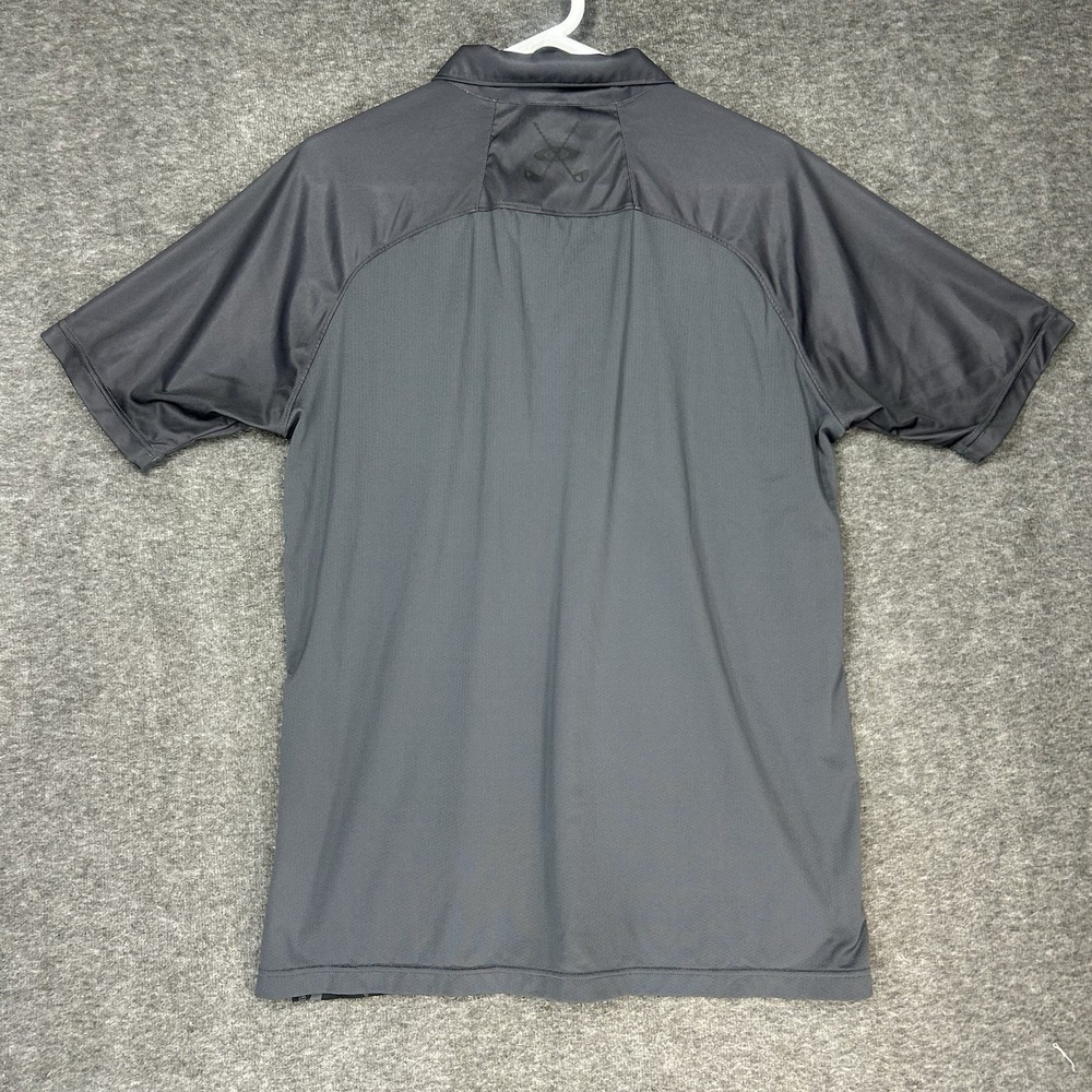 Oakley Polo Shirt Mens Medium Gray Camo Activewear Casual Travel Golf - Picture 13 of 13